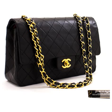 chanel gold bag 2024|Chanel bag black gold chain.